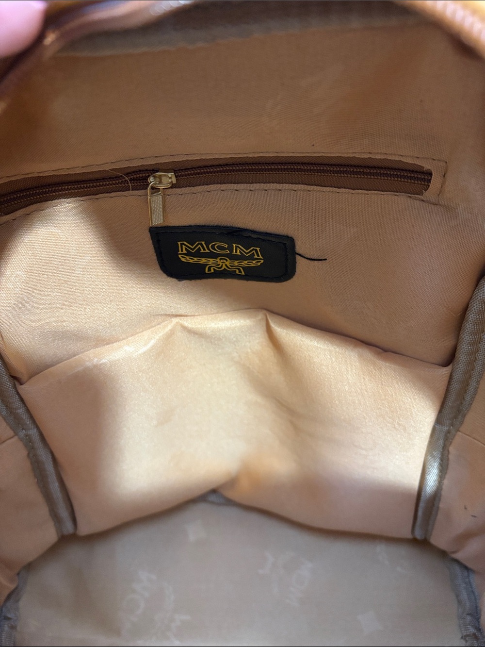 BRAND NEW! Inspired MCM Cognac Visetos Mini Backpack - Cognac - Picture 7 of 8